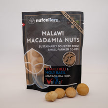 Nutcellars Limited Edition Macadamia nuts Thai Chilli Holy Basil flavour snack sized macadamias