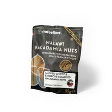 Nutcellars Limited Edition Macadamia nuts smoked chipotle barbecue snack sized