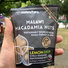 Nutcellars Limited Edition Macadamia nuts Lemon Drop Chilli flavour snack sized